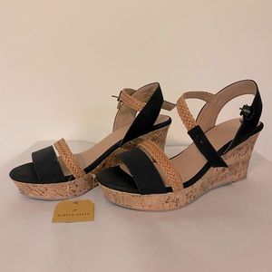 NWT Cork Wedge Heels